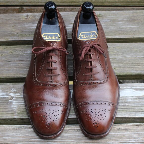 Church's Brown Leather Brogues, Size 9 F (wide) US, Made in England, EUC - Picture 3 of 14